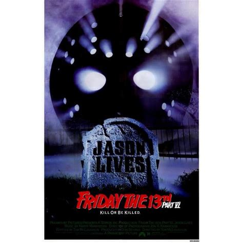 Pop Culture Graphics MOVGD3885 Friday the 13th Part 6 Jason Lives Movie Poster, 11 x 17 ...