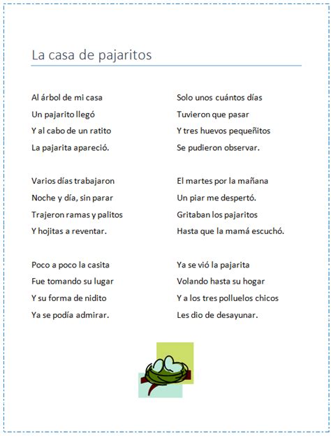 Poema infantil. Naturaleza. Primavera. Bilingual Education | Poemas ...