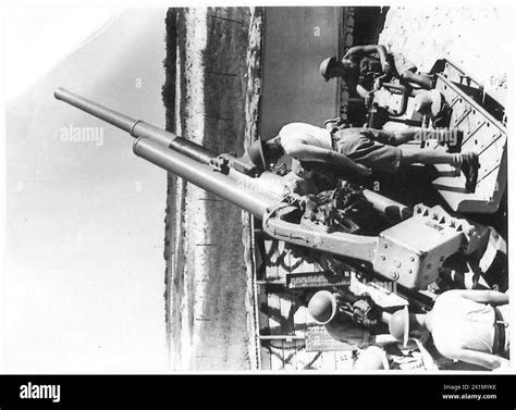 Palestine S Air Defences One Of The Gun Crews In Action British