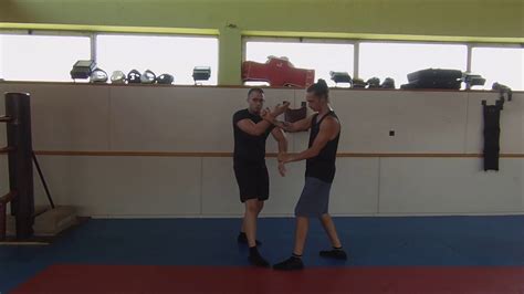 Wing Chun Kung Fu Kwan Sao Contra Apertura De Línea Con Fuerza Hacia