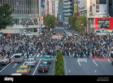 Aerial view of Shibuya Crossing Shibuya Tokyo Japan Stock Photo - Alamy