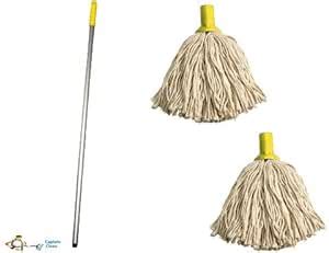 Crown Supplies Professional Colour Coded Mop Handle And Mop Heads