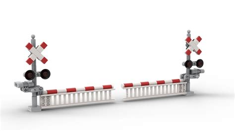 Lego Moc Railroad Crossing Signals Signaux De Croisement De Chemin De