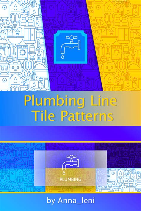 Plumbing Line Tile Patterns Masterbundles