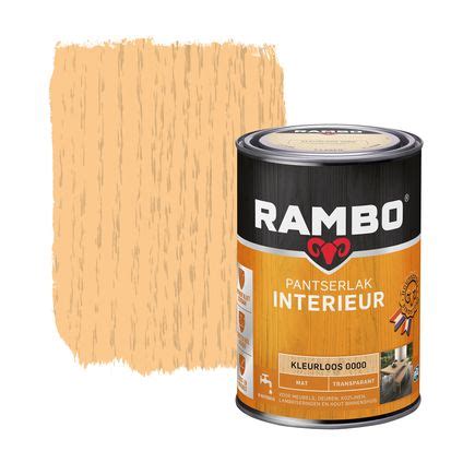 Rambo Pantserlak Interieur Transparant Mat Kleurloos Ml