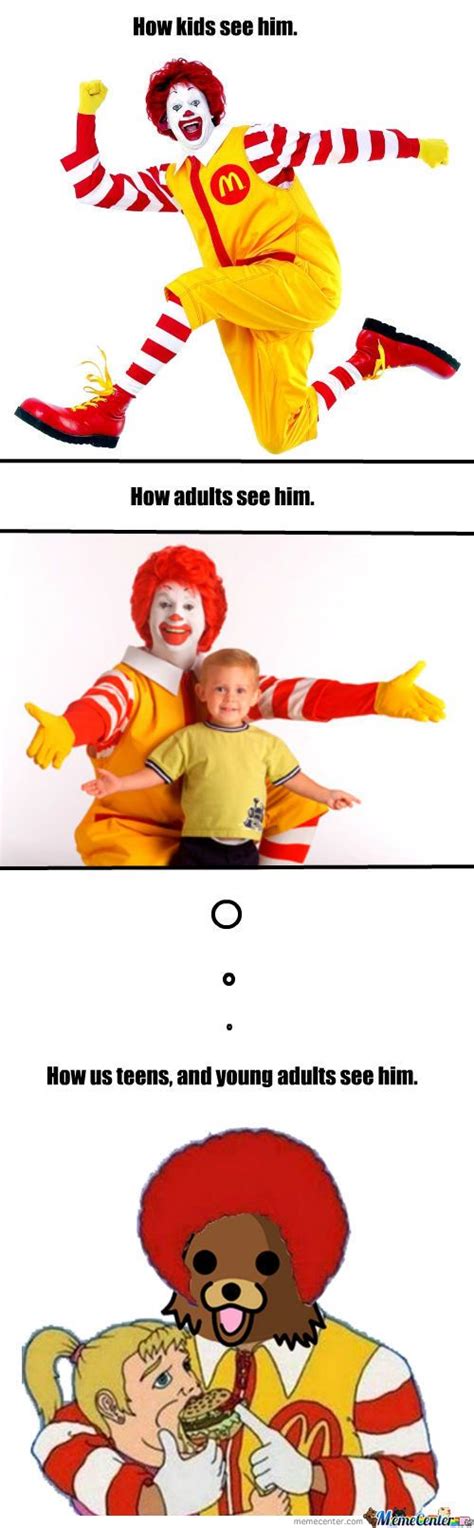 Ronald Mcdonald Ronald Mcdonald Meme Center Funny Pinterest