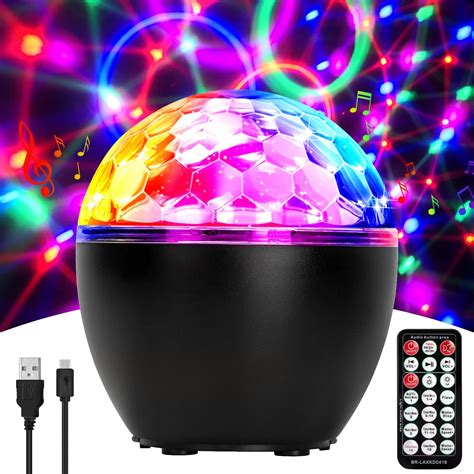 ENONEO LED Discokugel 16 Farben 360 Musik Activated Discokugel LED