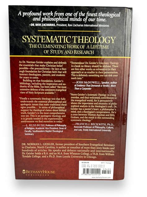 Dr Norman Geisler Systematic Theologyvolume 1 Introduction Bible