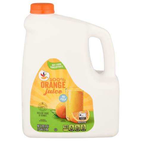 Save on Our Brand 100% Pure Orange Juice No Pulp Not From Concentrate ...