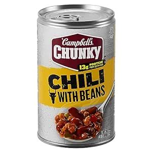 Amazon Campbell S Chunky Chili With Beans 19 Oz Can Chili