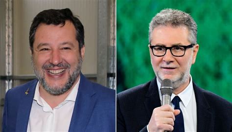 Matteo Salvini Ironizza Sull Addio Di Fabio Fazio E Luciana Littizzetto