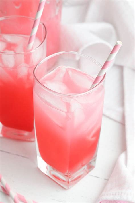 Valentine S Day Pink Lemonade Punch Non Alcoholic Gathering Beauty