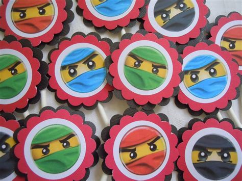 Ninjago Lego Ninjago Cupcake Toppers Packed 12 By Lilmisscupcake2 12