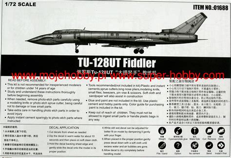 Tu-128UT Fiddler Trumpeter 01688