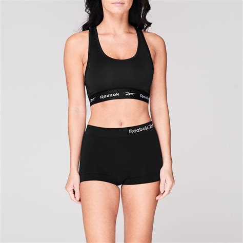 Reebok 2 Pack Crop Top Ladies Unlined Bralettes