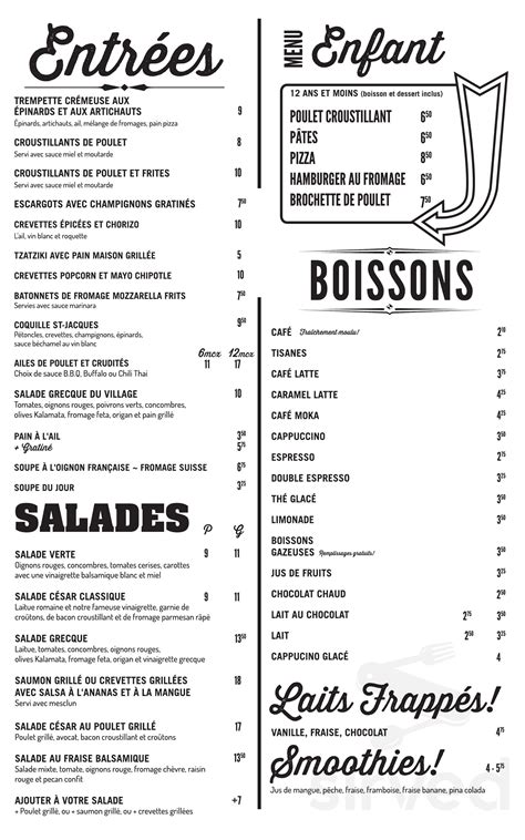 Restaurant L Etoile Pincourt Menu In Pincourt Quebec Canada