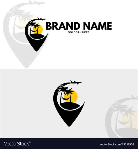 Tour And Travel Agency Logo Design Royalty Free Vector Image