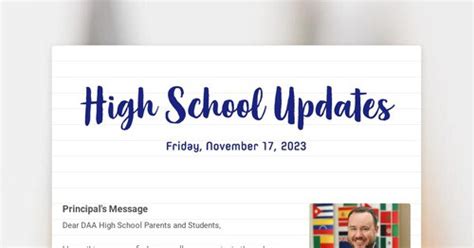 High School Updates Smore Newsletters For Education