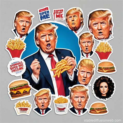 Donald Trump in Super Size Me Movie Poster | Stable Diffusion Online