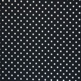 White On Black Polka Dot 3mm Fabric Fabric Calico Laine