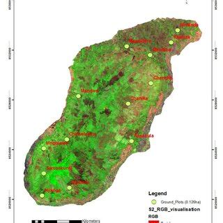 Map Of Ntchisi Reserve Study Site Showing I 2019 Forest Cover