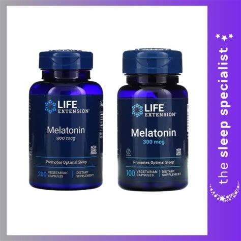 Life Extension Melatonin Mg Mcg Veg Capsules