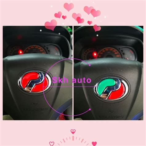 Perodua Bezza Myvi Alza Axia Logo Reflecting Sheeting Steering