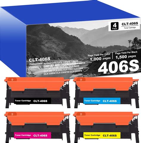 Clt S Black Cyan Magenta Yellow Toner Cartridge Replacement For