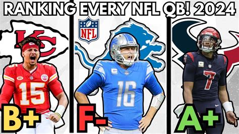 Ranking Every Nfl Quarterback Youtube