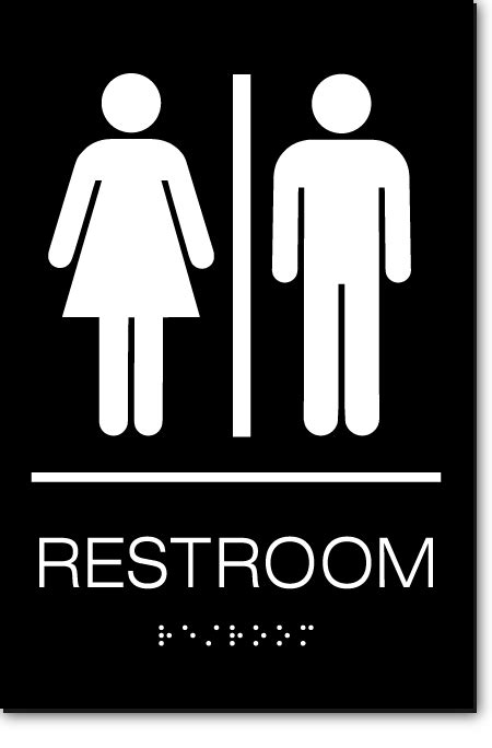 Unisex Restroom Sign Ada Sign Factory