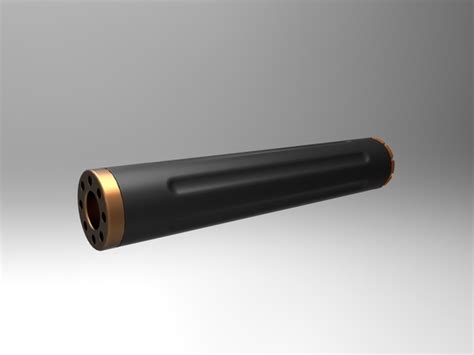 22LR K-Baffles Suppressor (AAC Element-2 like Baffles) - Other - 3D CAD ...