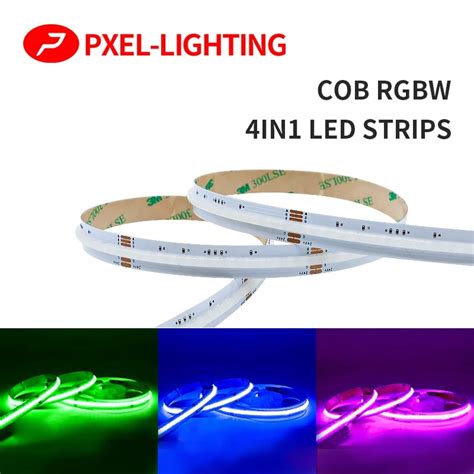 Rgbw Cob Led Strip V Leds M Flexible High Bright Dotless