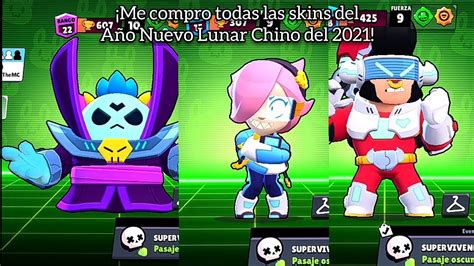 Me Compre Todas Las Skins Del Año Nuevo Lunar Chino Del 2021brawl Stars Youtube