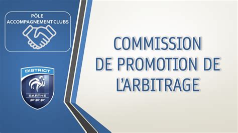 Commission De Promotion De Larbitrage Cdpa District De La Sarthe