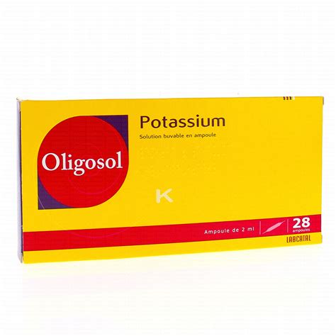 Oligosol Potassium Solution Buvable En Ampoule X M Dicament Conseil