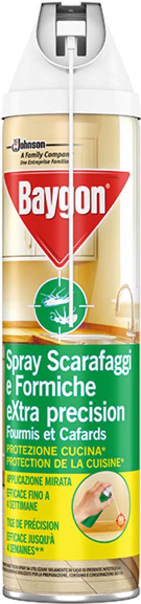 Baygon Spray Scarafaggi E Formiche Extra Precision Cucina Con Cannuccia