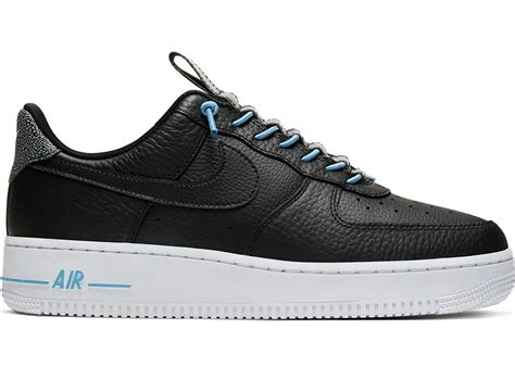 Nike Air Force 1 Low 07 Lux Black Light Blue (W) - 898889-015