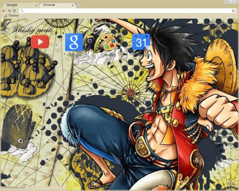 One Piece Luffy Wallpaper Chrome Theme Themebeta