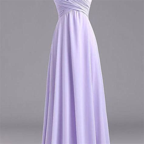 Simple Long Lavender Prom Dress Lavender Bridesmaid Dresses Lavender