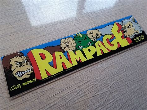 Rampage Marquee - Arcade Art Repro