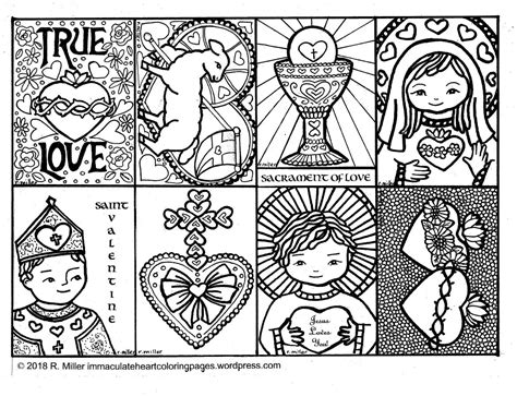 Saint Valentine Coloring Page