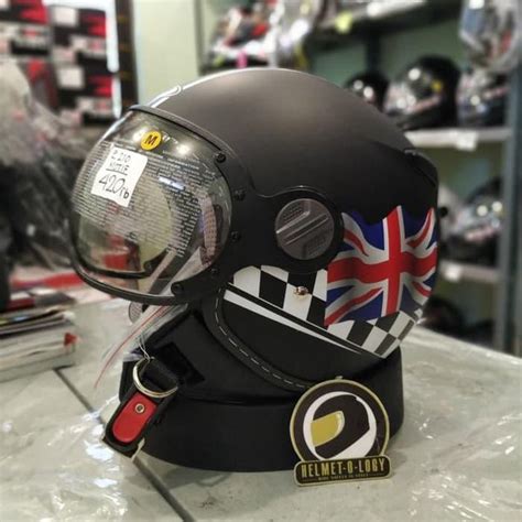 Jual Helm Retro Klasik Zeus Z Z Zs Zs Dd Matt Black Di