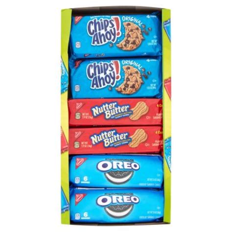 Nabisco Chips Ahoy Nutter Butter Oreo Cookies Variety Pack 12 Count 23 4 Oz