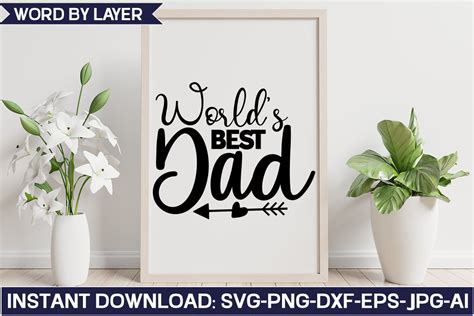 Worlds Best Dad Svg Design Graphic By Svghouse · Creative Fabrica