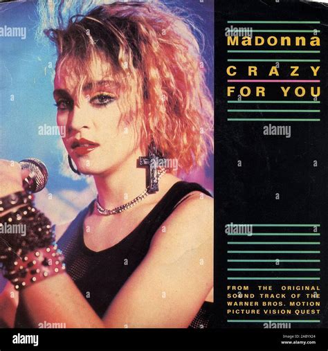 Madonna- Crazy For You - Vintage vinyl album cover Stock Photo - Alamy