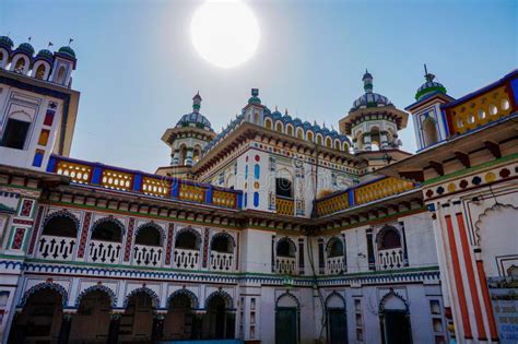 Janaki Mandir Temple in Janakpur in Nepal Stock Image - Image of beauty, famous: 144741785