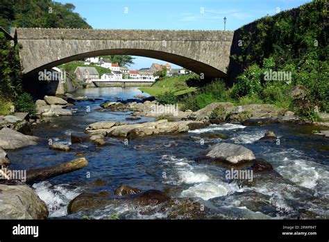 A Lyndale Road Bridge Over The East Lyn River Lynmouth Exmoor