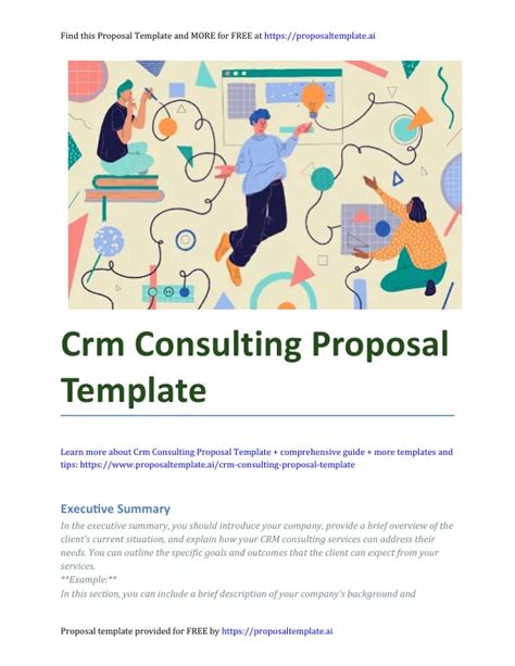 Crm Consulting Proposal Template A Comprehensive Guide Free Template