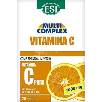 ESI Multi Complex Vtamina C Pura 1000 mg caja 20 sobres sin azúcares