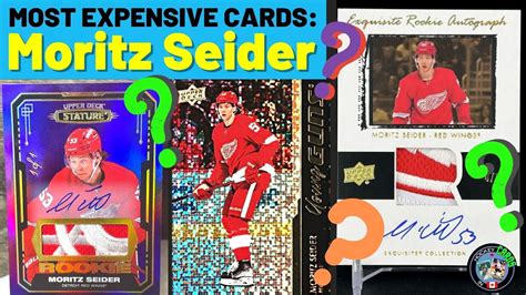 Moritz Seider Rpas Most Expensive Hockey Cards Nov By Hockey